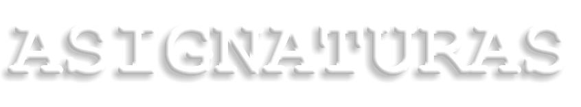 ASIGNATURAS